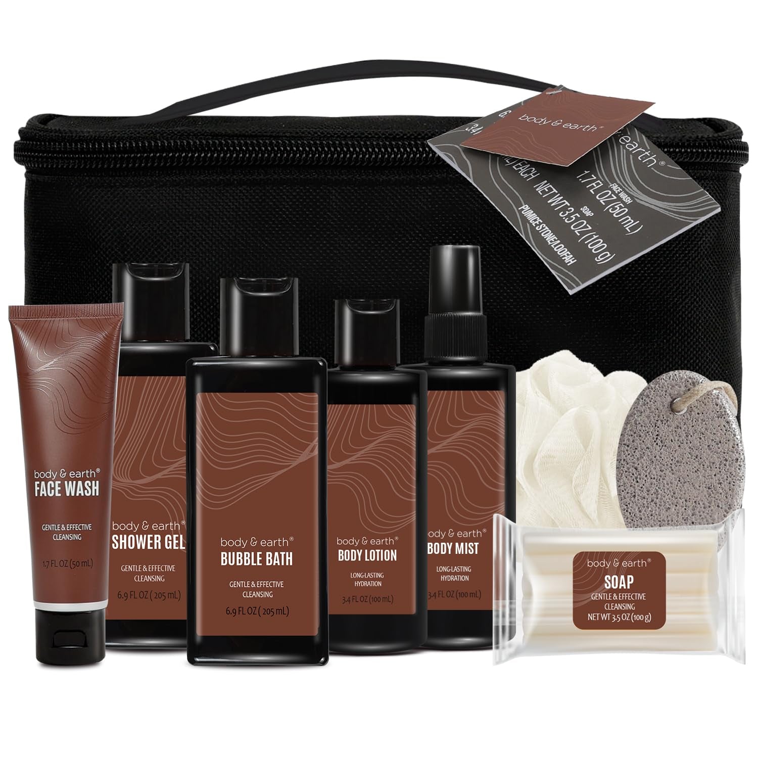 8PC Men Sandalwood Bath and Body Gift Set