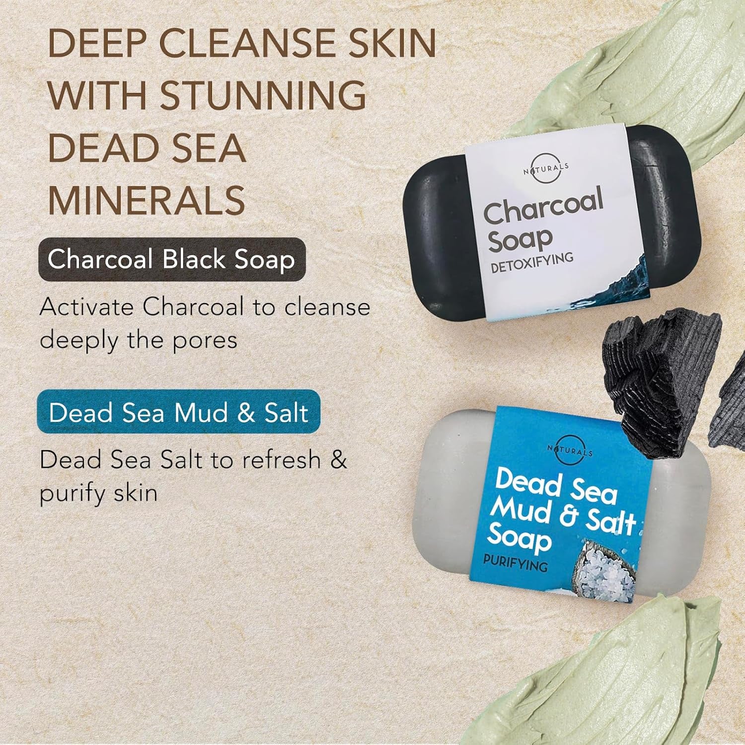 6 PCS Organic & Natural Soap for Men & Women