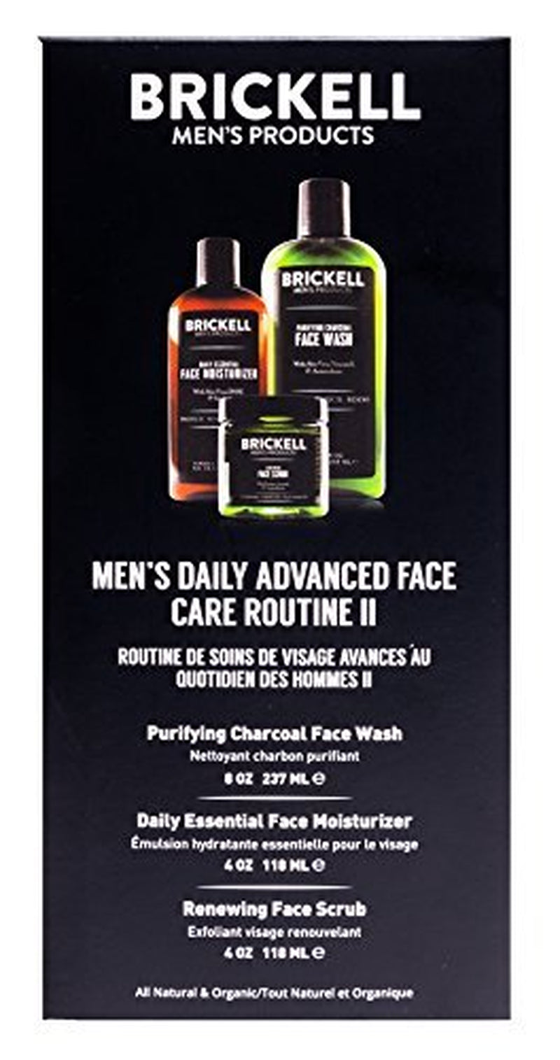 Brickell Men's Daily Advanced Face Care Routine 