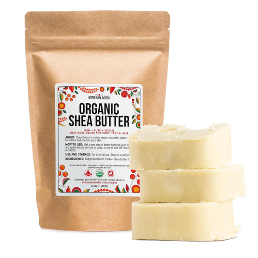 Organic Shea Butter Raw Unrefined 1Lb 