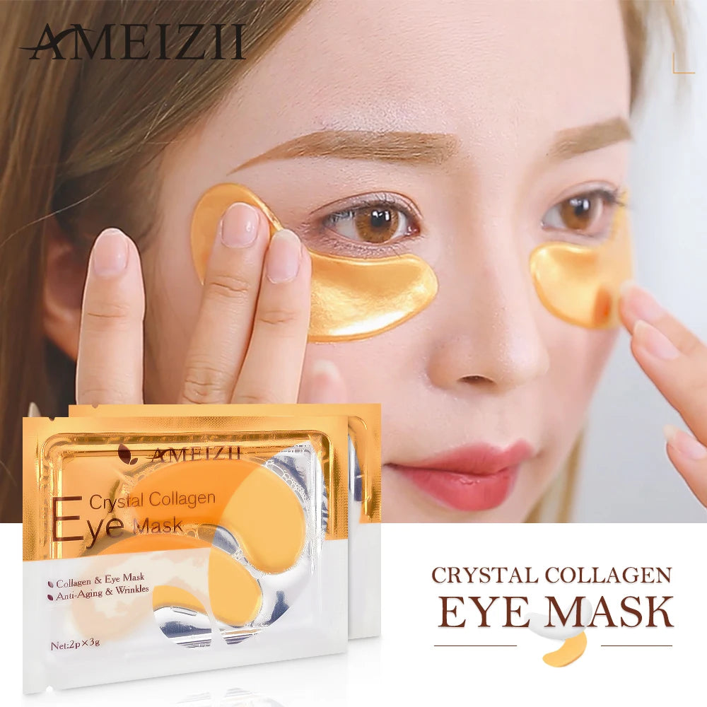 AMEIZII Skin Care Collagen Eye Mask for Eye Care Eye Patch Korea Eye Cream Dark Circles Remove Anti-Aging Wrinkles Eye Patch.