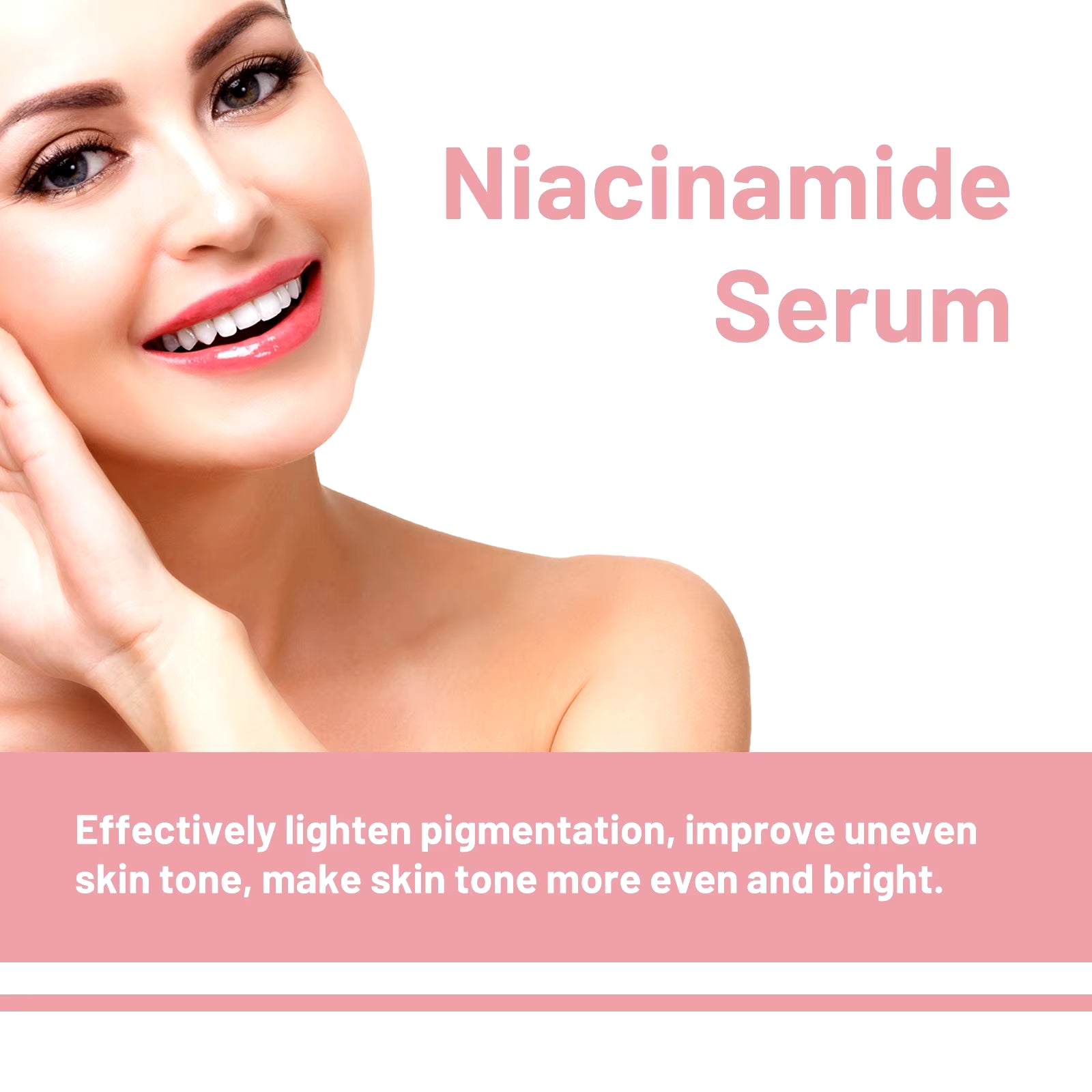 Niacinamide Facial Serum Fade Melanin Moisturzing Rejuvenation Shrink Pores Smooth Brightening Skin Care Dark Spot Remover Serum