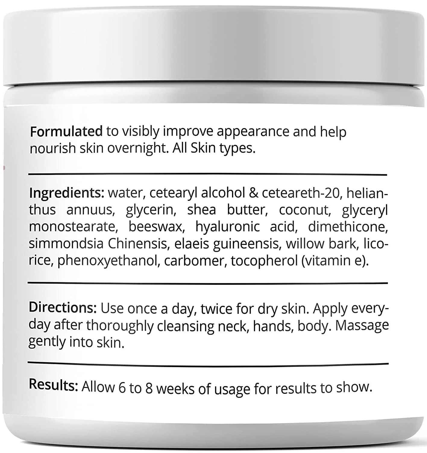 Anti Aging Dark Spot Corrector Cream for Face & Body - Made in USA - Skin Nourishing Age Spot Remover Women Men 4 OZ