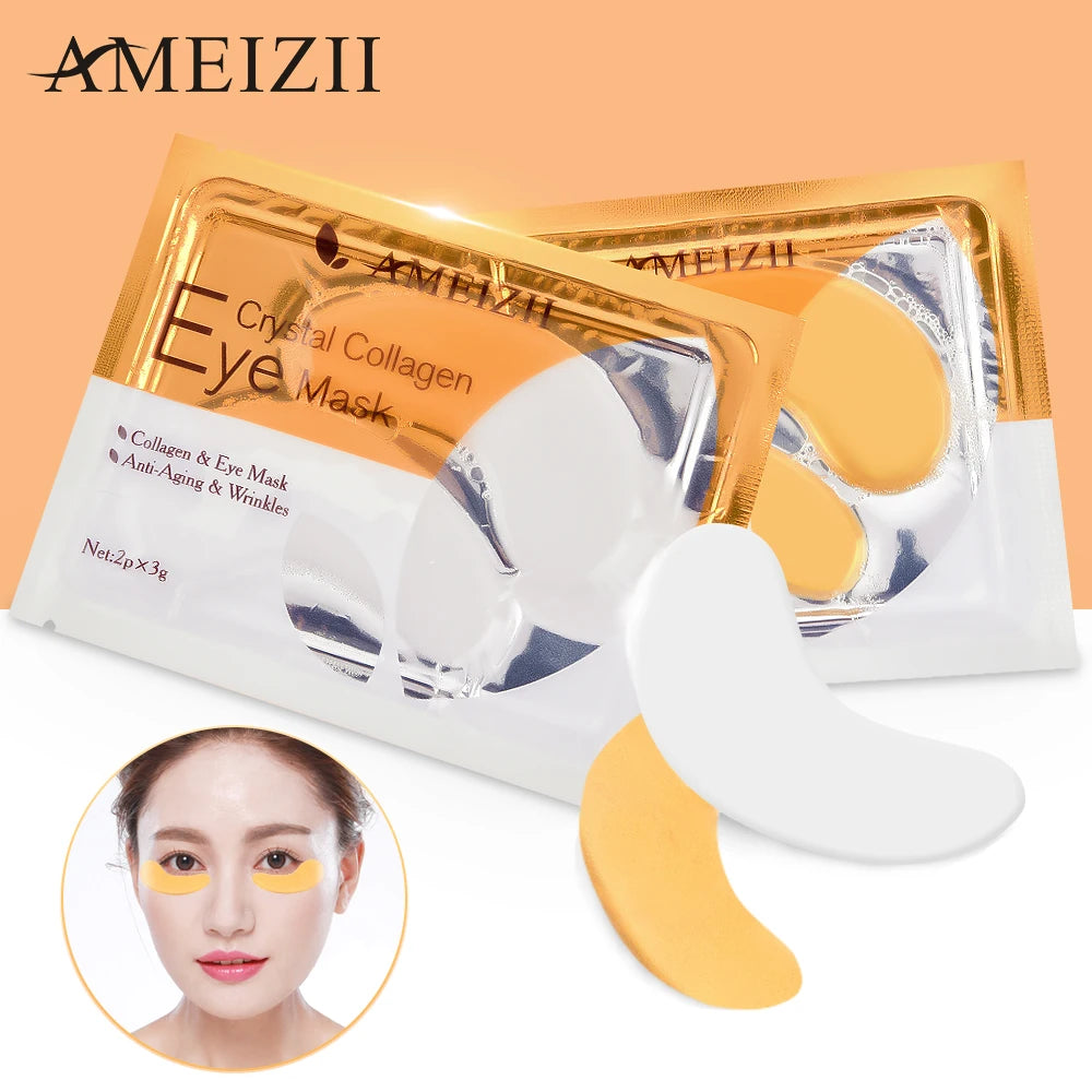 AMEIZII Skin Care Collagen Eye Mask for Eye Care Eye Patch Korea Eye Cream Dark Circles Remove Anti-Aging Wrinkles Eye Patch.