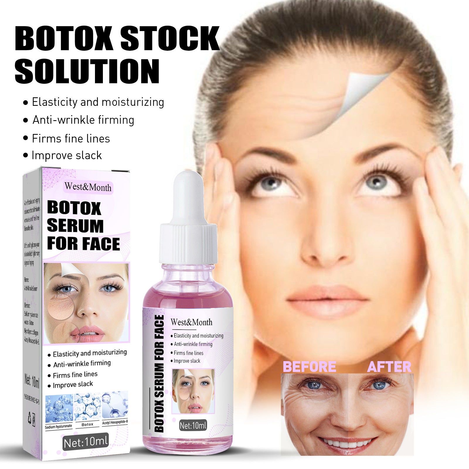 Anti-Wrinkle Anti-Aging Skin Care Lifting Solution