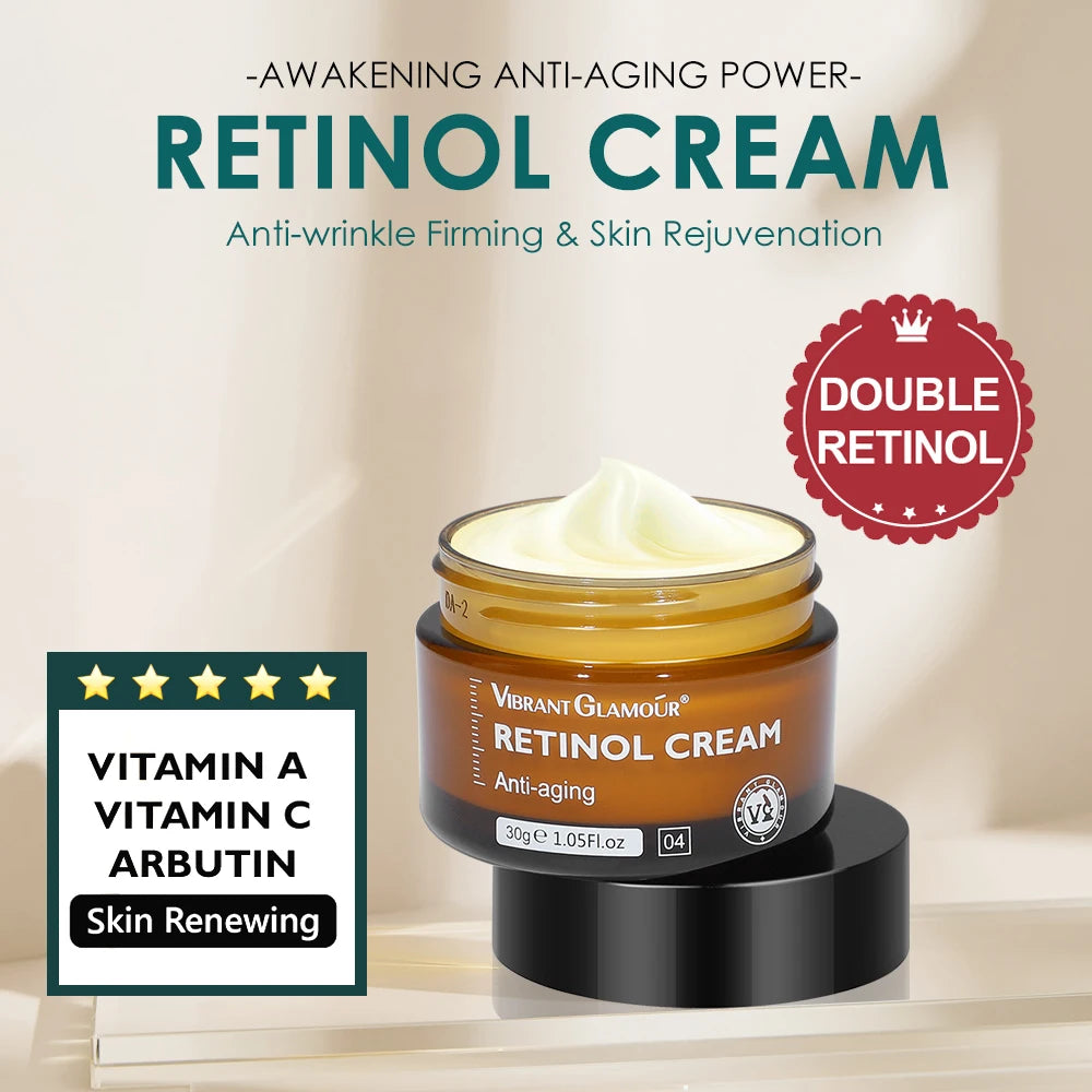 Retinol Face Cream and Eye Serum 2 Pcs